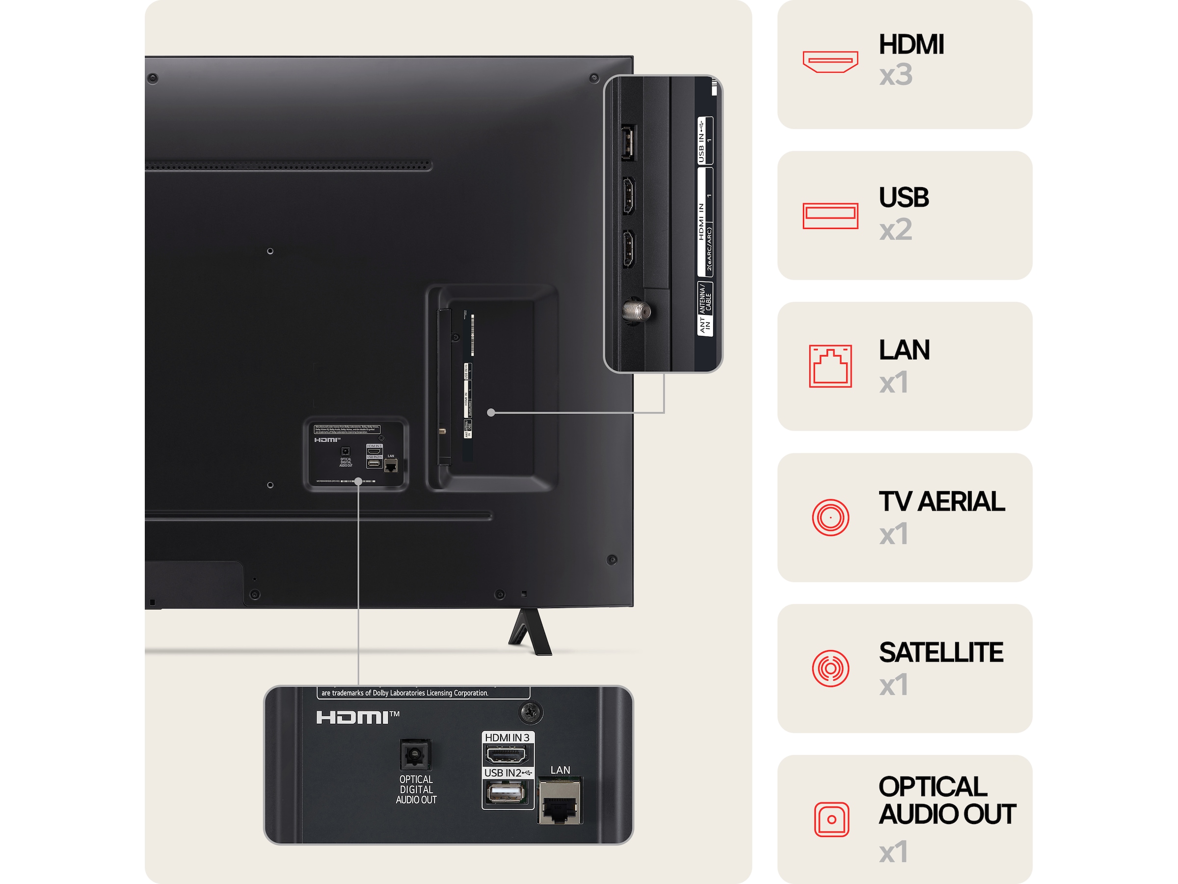 LG 50'' NANO 81 4K TV (2024) 50NANO81T6A + Soundbar 50 - 59 tums TV