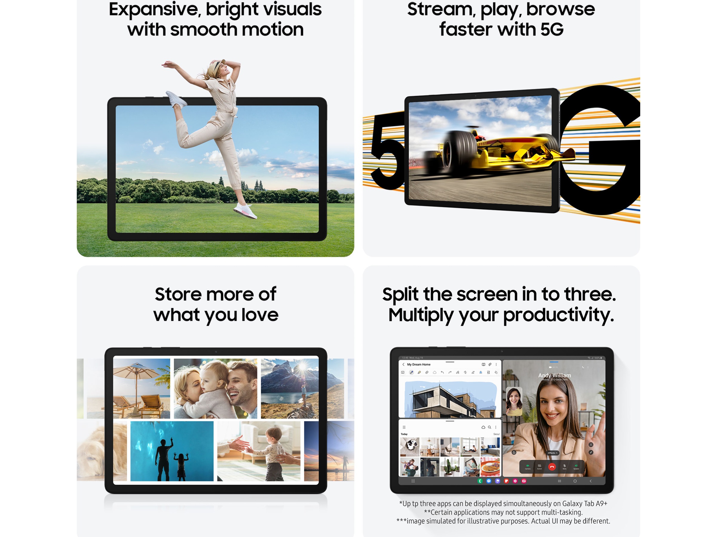 Galaxy Tab A9+ Wifi (64GB) Surfplattor