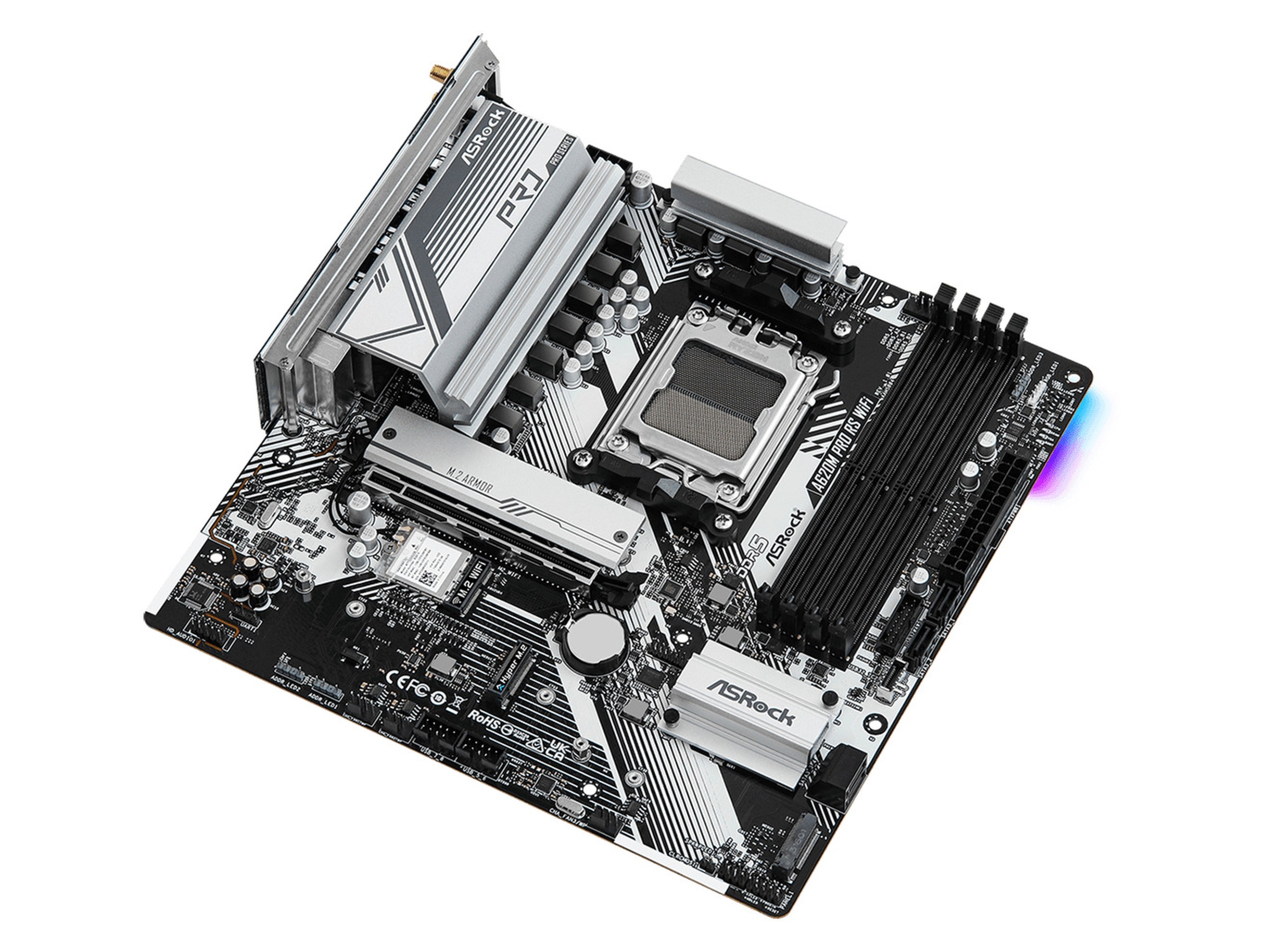 ASRock A620M PRO RS WIFI Moderkort AMD Socket