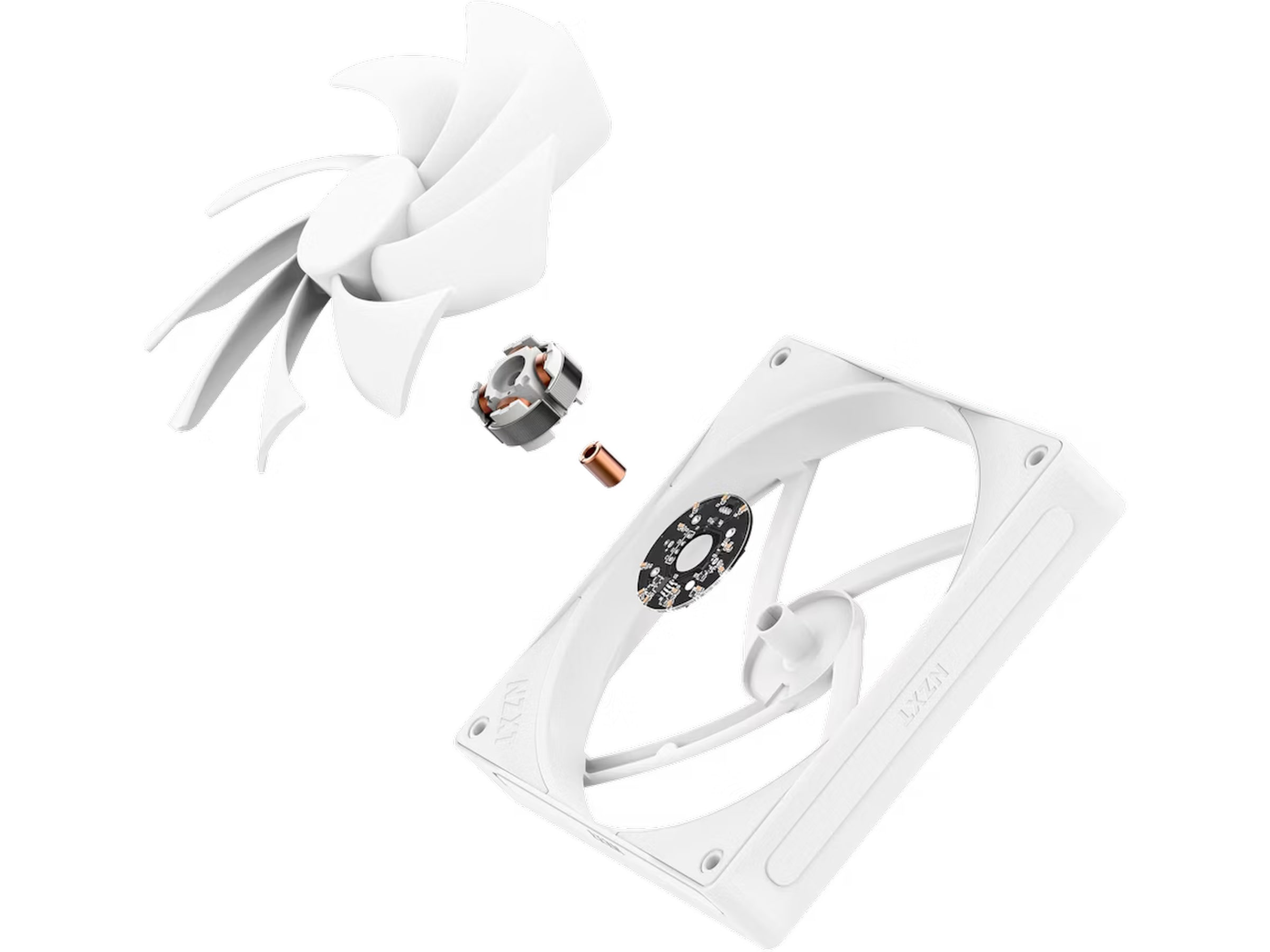 NZXT F140Q Quiet Airflow Fläkt (vit) Fläkt