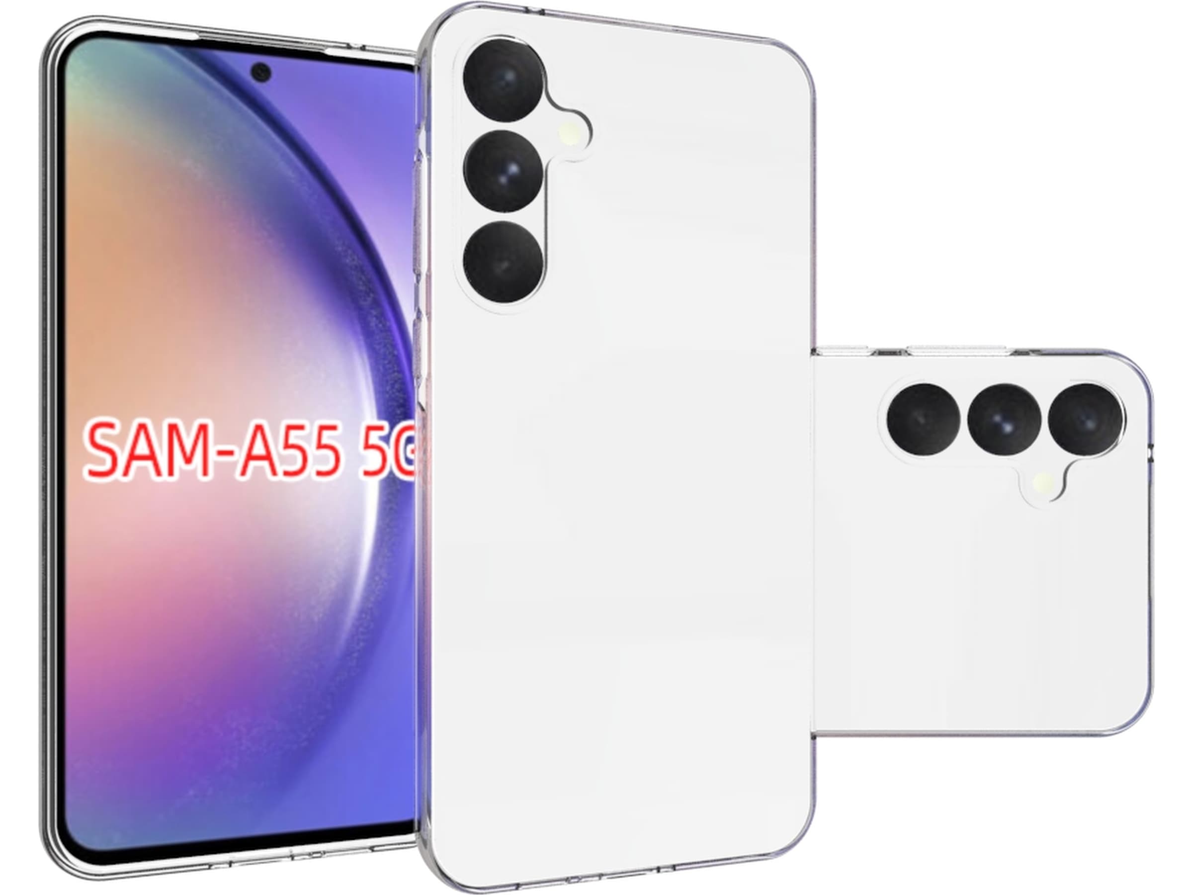 iiglo Samsung Galaxy A55 Silikonskal (transparent) Skydd