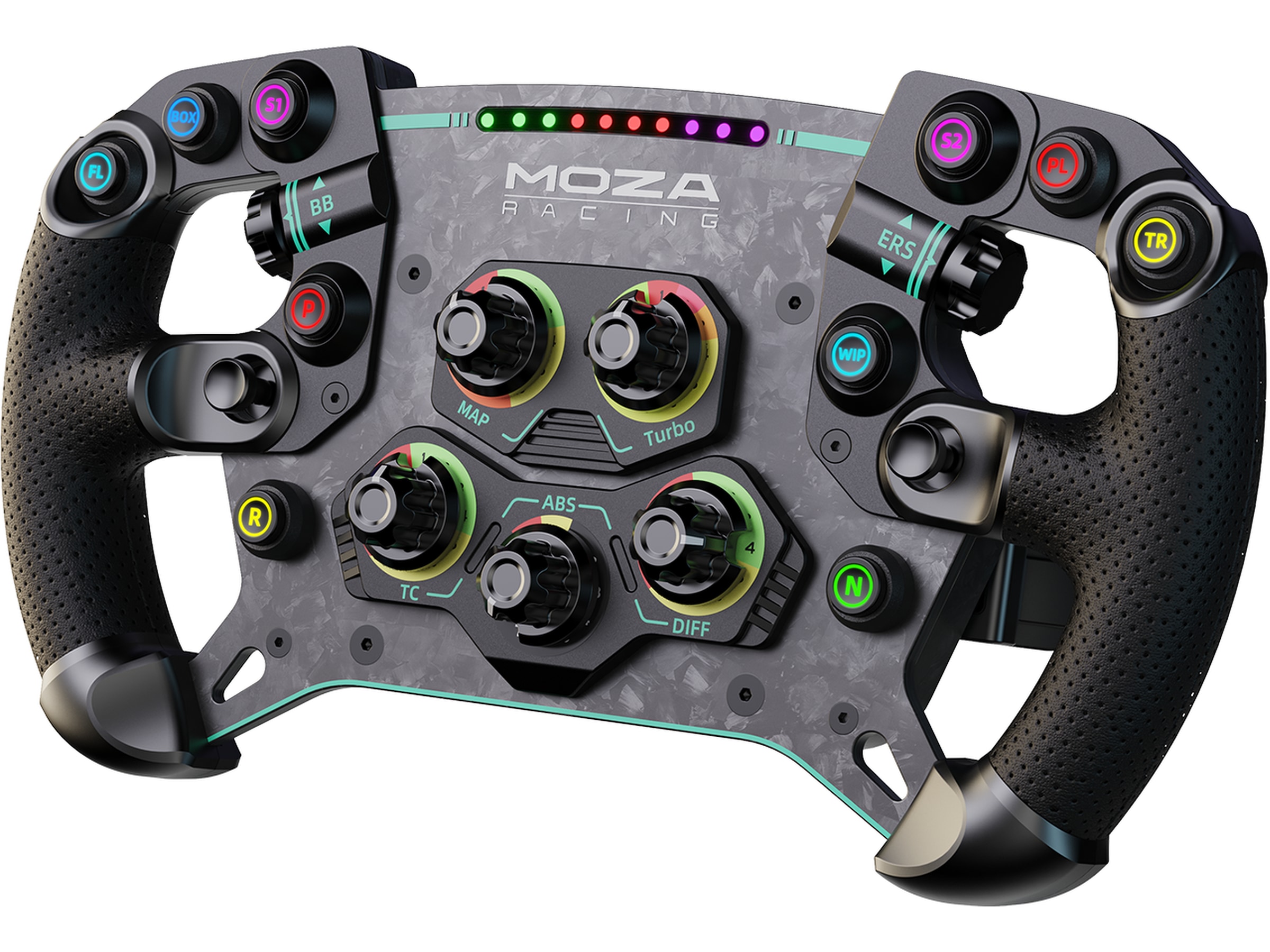 Moza Racing GS V2P Microfiber Leather GT Ratt 30cm Ratt & pedaler