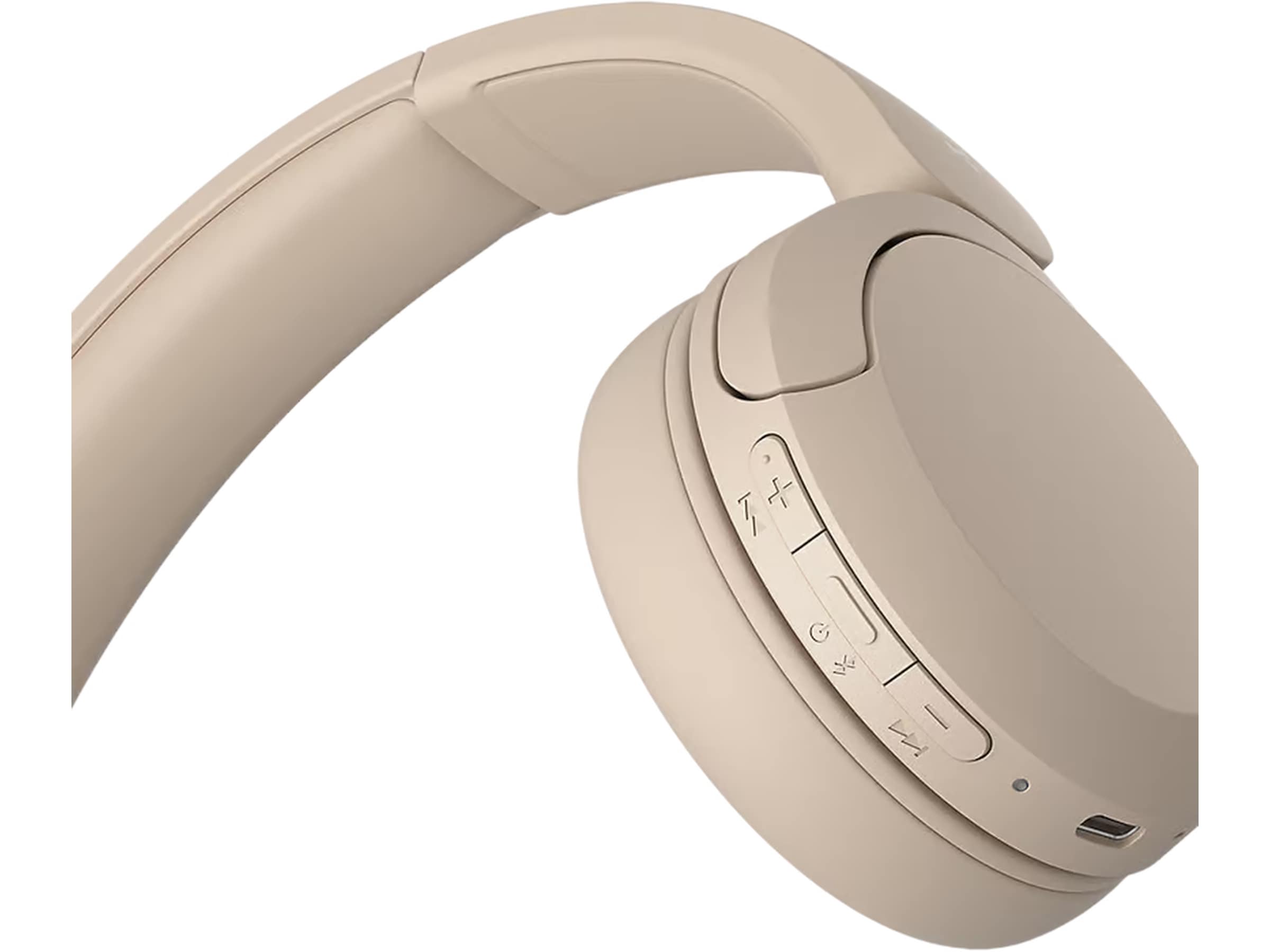 Sony WH-CH520 trådlösa hörlura, On-Ear (beige) Hörlurar
