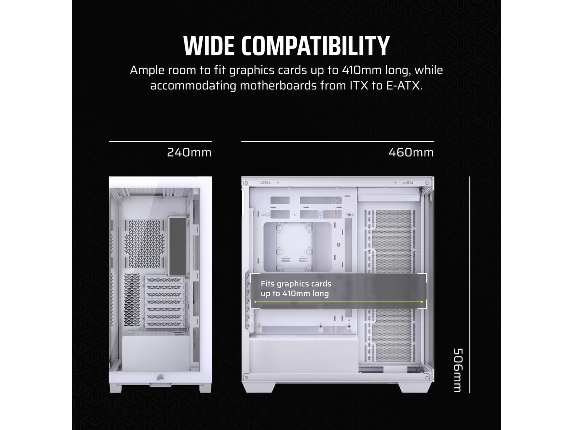 Corsair 3500X Tempered Glass Mid-Tower (vit) Midi tower