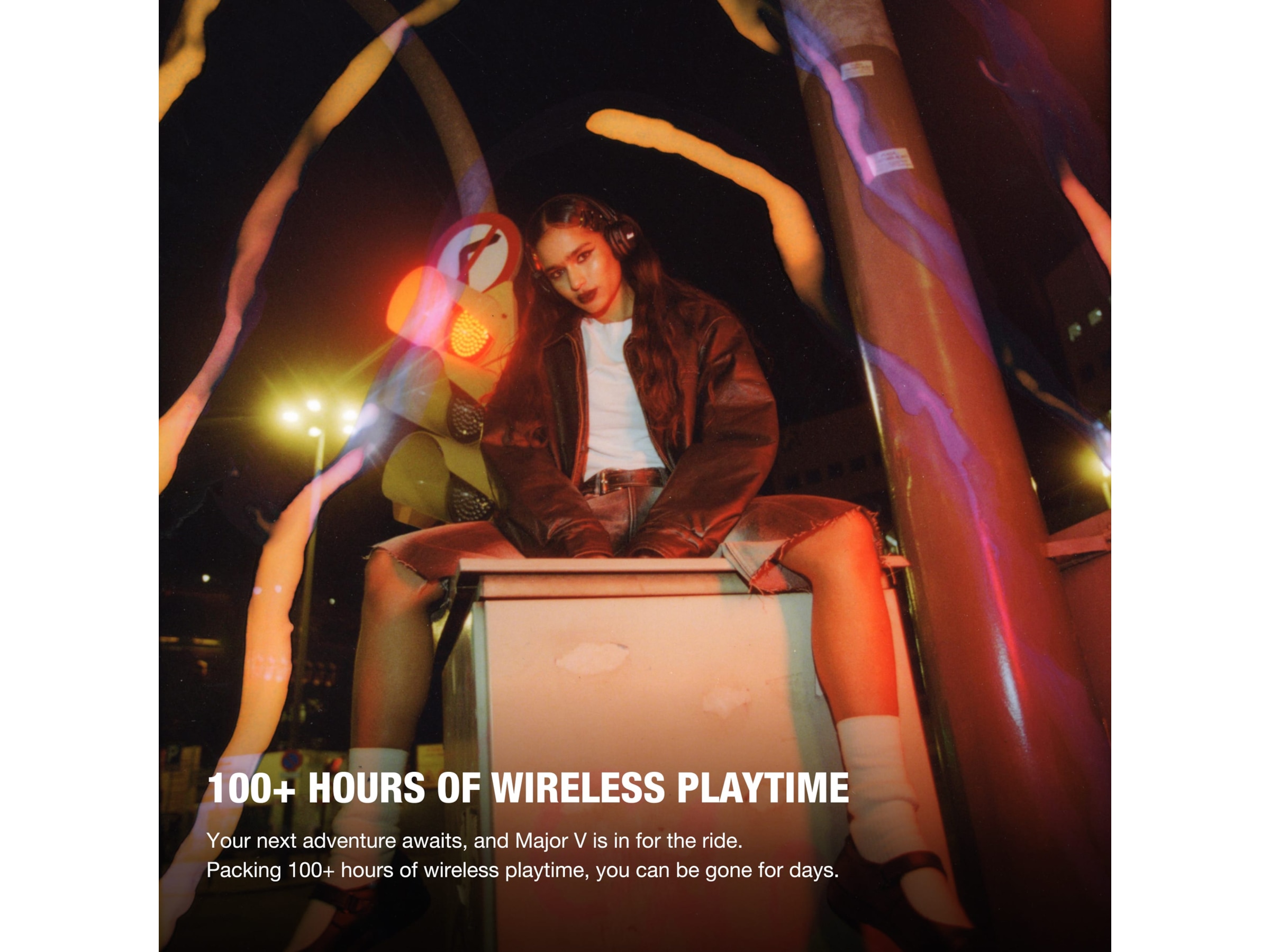 Marshall Major V trådlösa hörlurar, On-Ear (Svart) Hörlurar