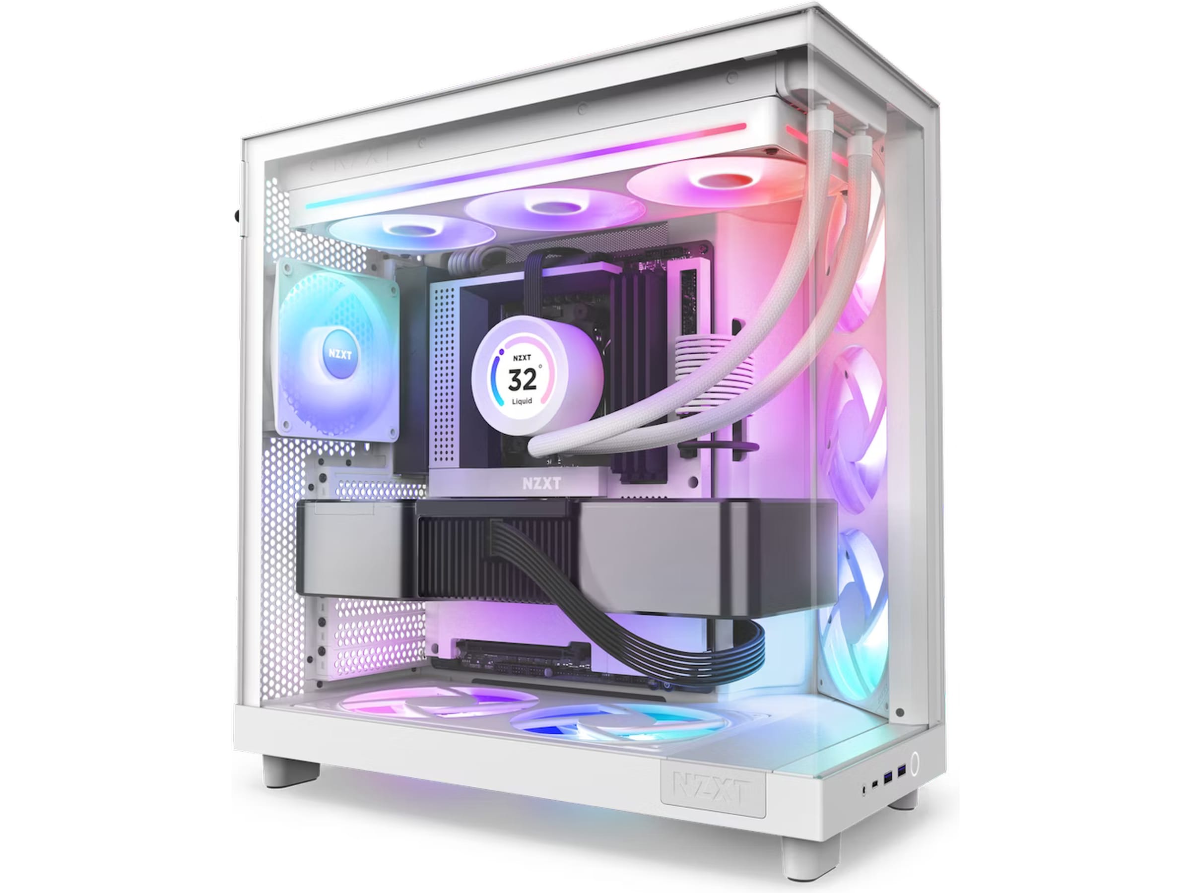 NZXT F360 RGB Core Kylare (vit) Fläkt