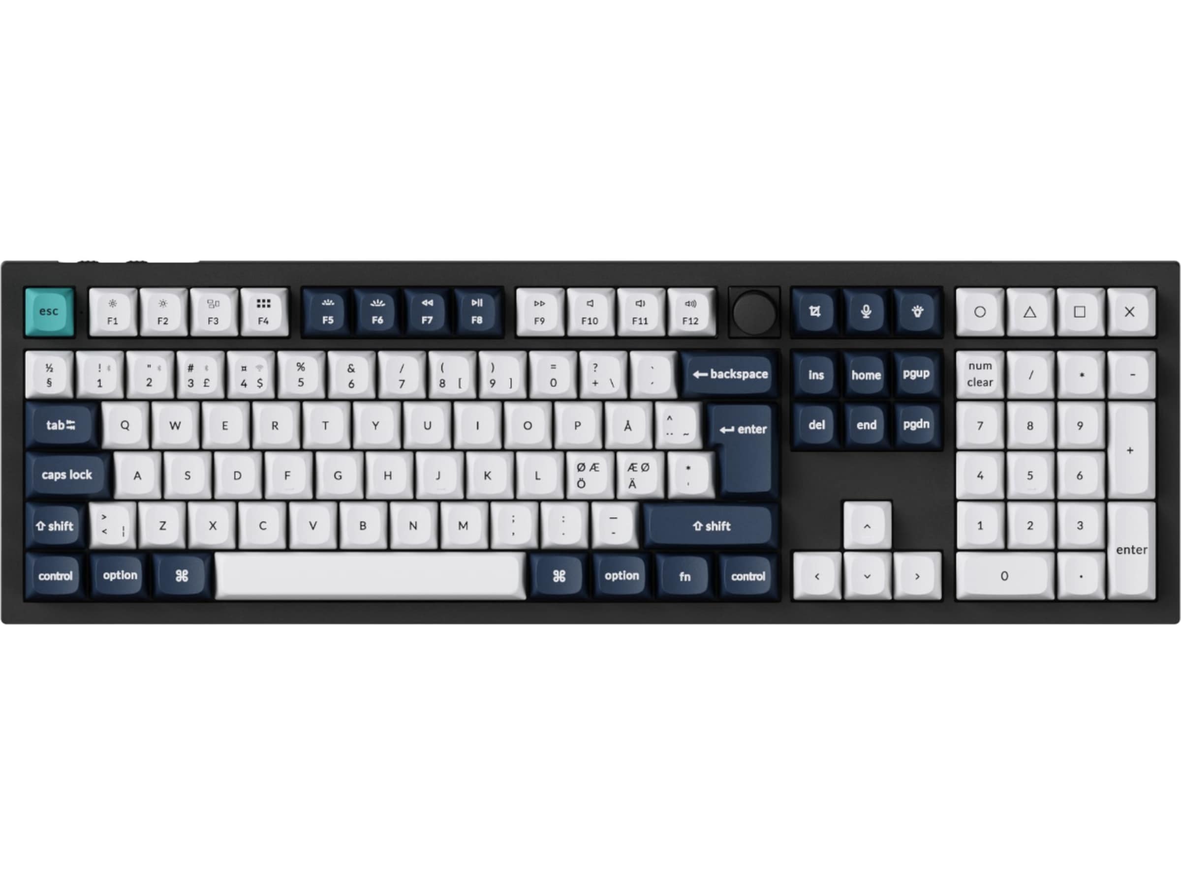 Keychron Q6 MAX 100% trådlös tangentbord Brown Switches Gamingtangentbord