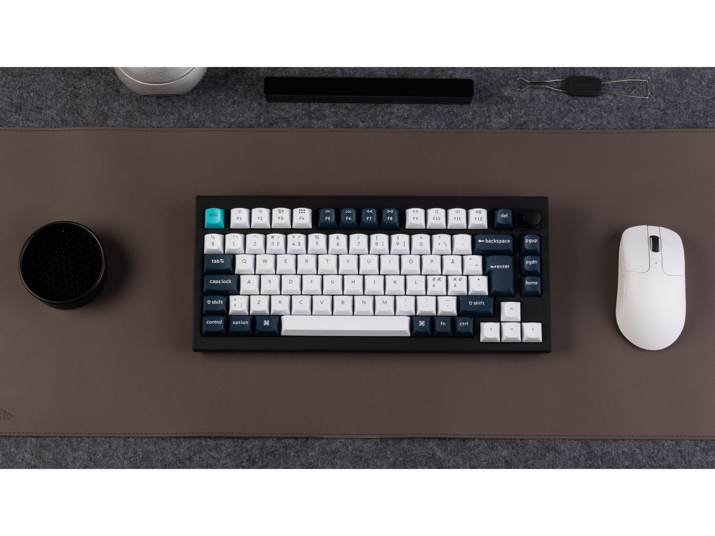 Keychron Q1 MAX 75% trådlös tangentbord Brown Switches Gamingtangentbord