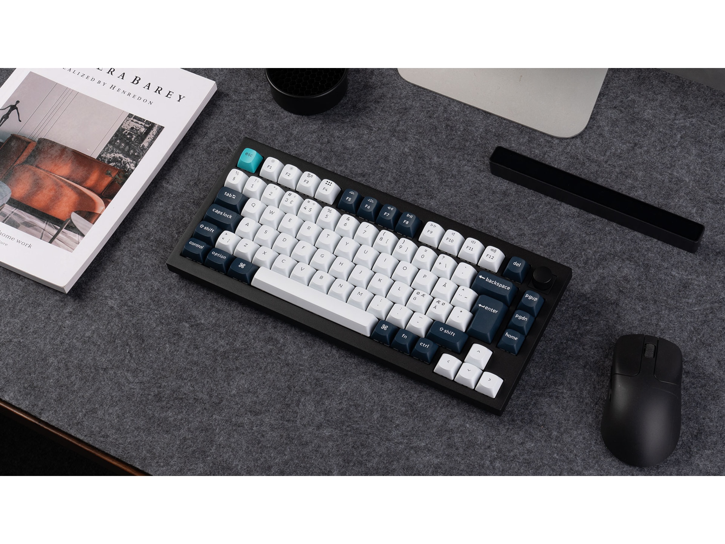 Keychron Q1 MAX 75% trådlös tangentbord Brown Switches Gamingtangentbord