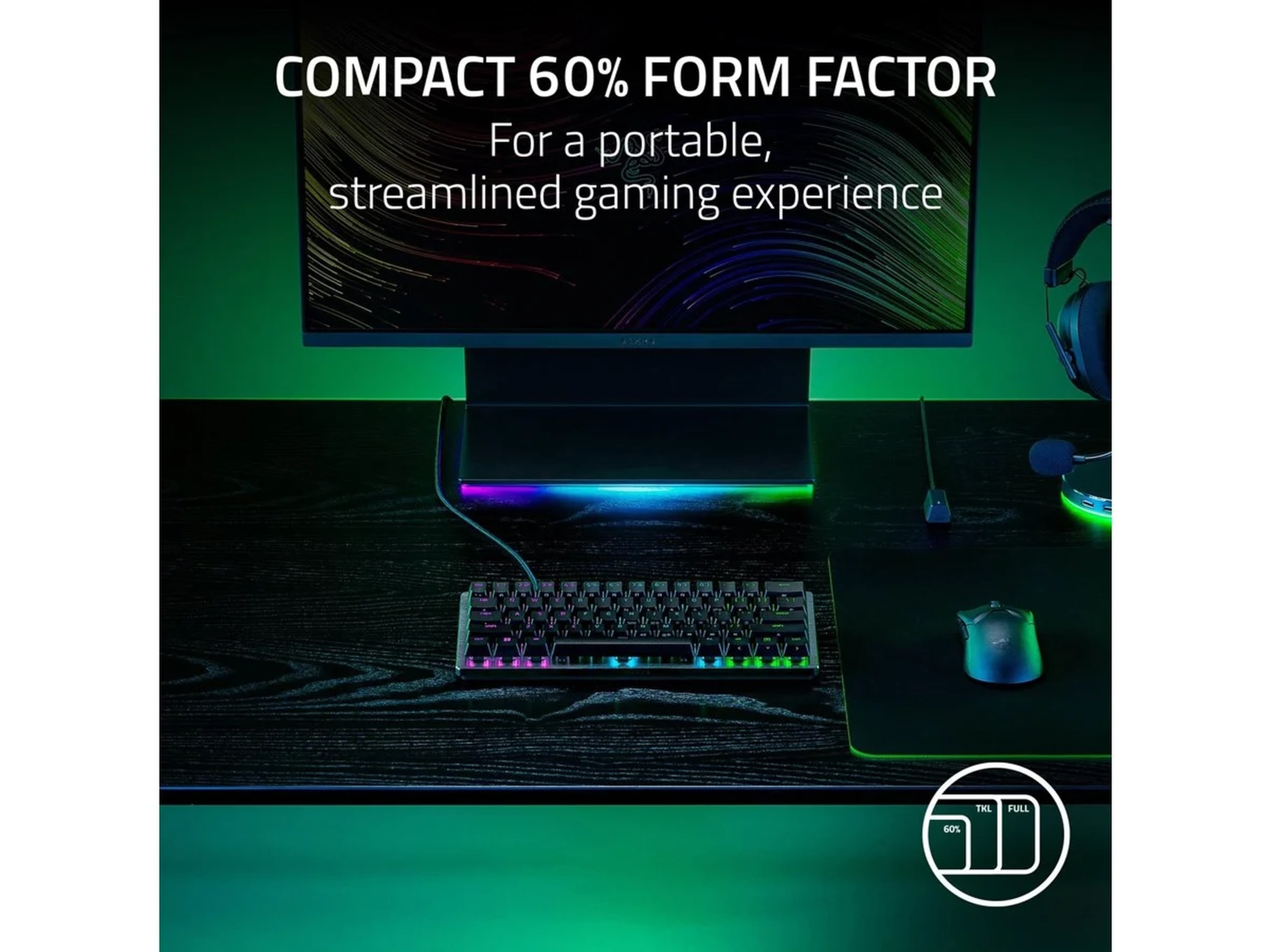 Razer Huntsman V3 Pro Mini gamingtangentbord (svart) Gamingtangentbord