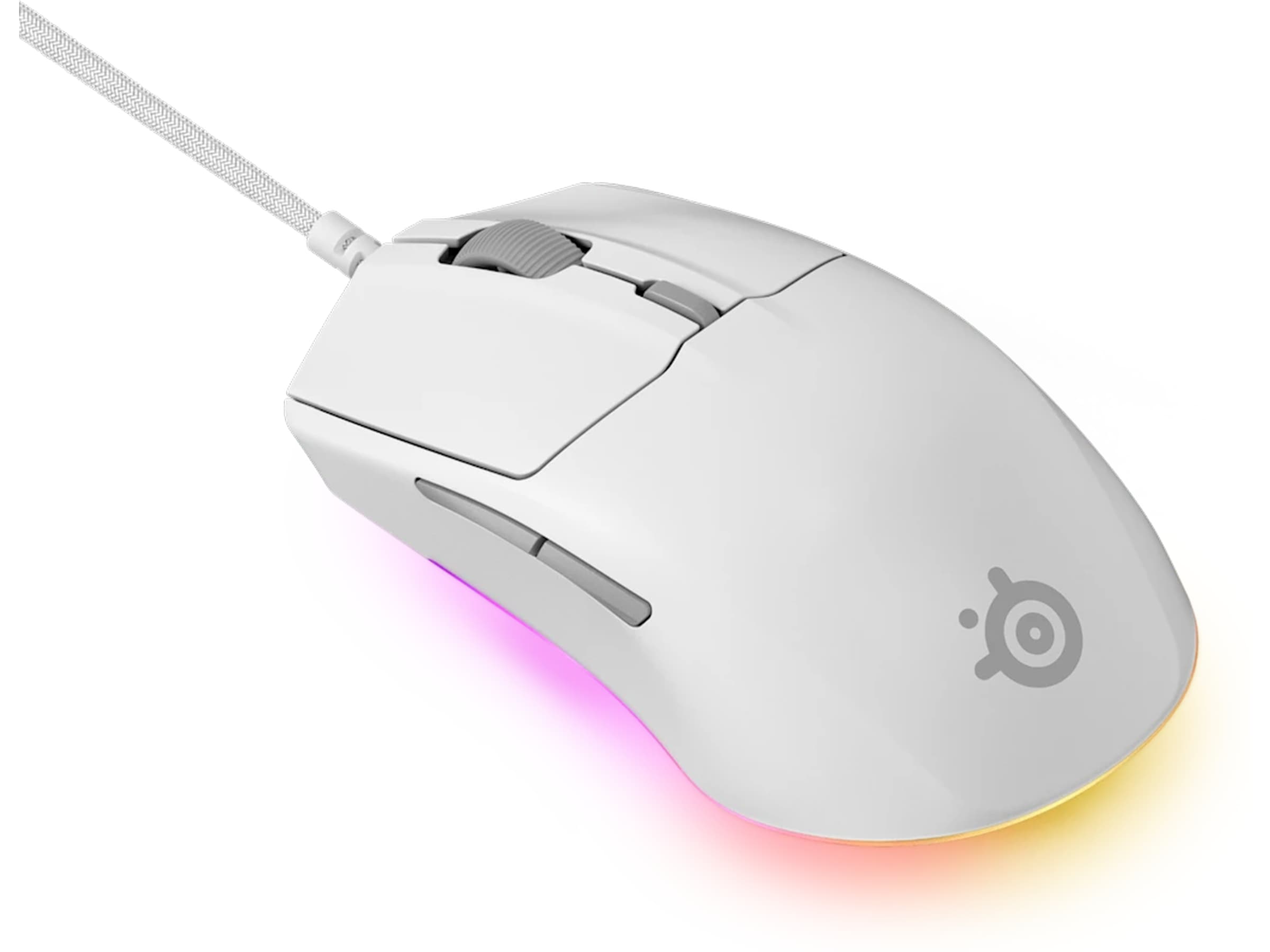 SteelSeries Rival 3 Gen 2 gamingmus (vit) Gamingmöss