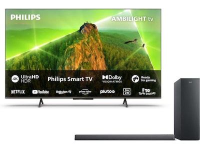 Philips 65" 4K UHD Ambilight 65PUS8108/12 + Soundbar