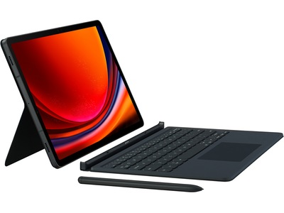 Samsung Book Cover Keyboard Tab S9 (svart) -B-Grade