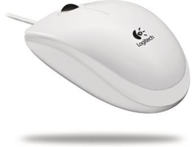 Logitech B100 Optical USB Mouse White Mus