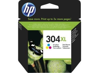 HP Bläck 304XL Tri-Colour Bläckpatron