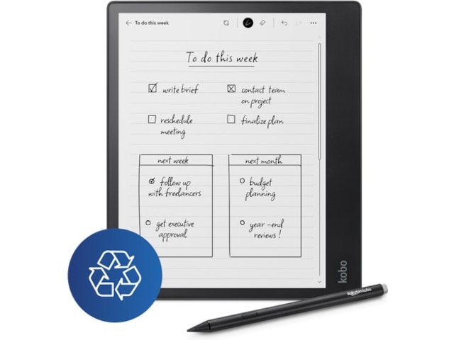 Kobo Elipsa 2E 10,3" 32GB Bundle (svart) E-bokläsare