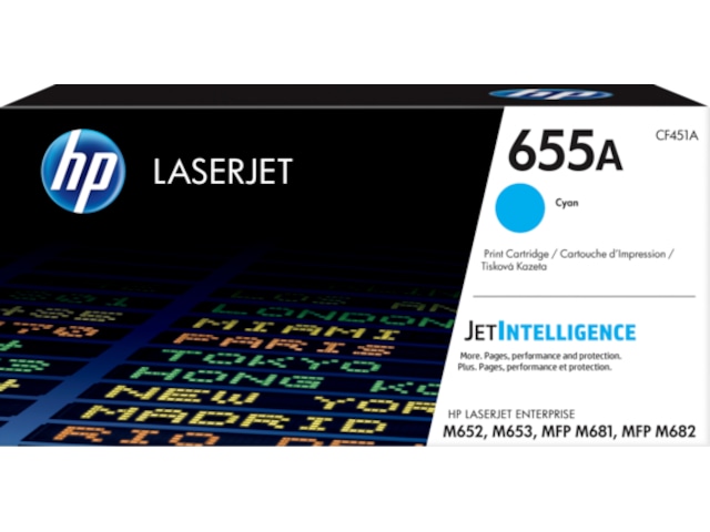 HP Toner 655A Cyan Lasertoner