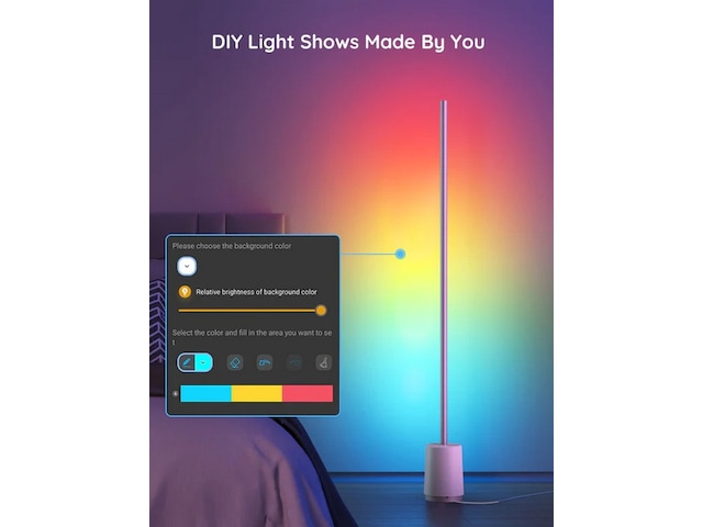 Govee Lyra RGB hörngolvlampa Golvlampa