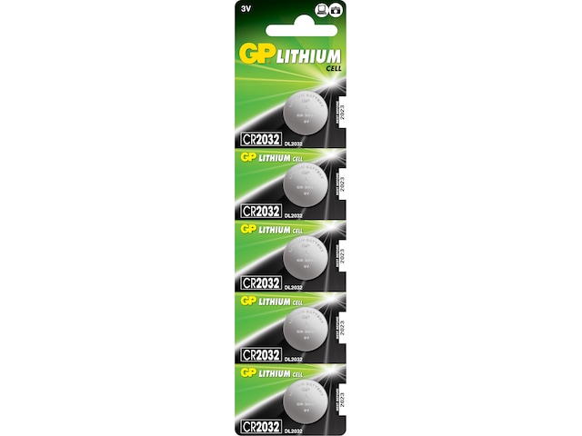 GP Litium CR 2032 batteri 5pk Batterier för allmänt bruk