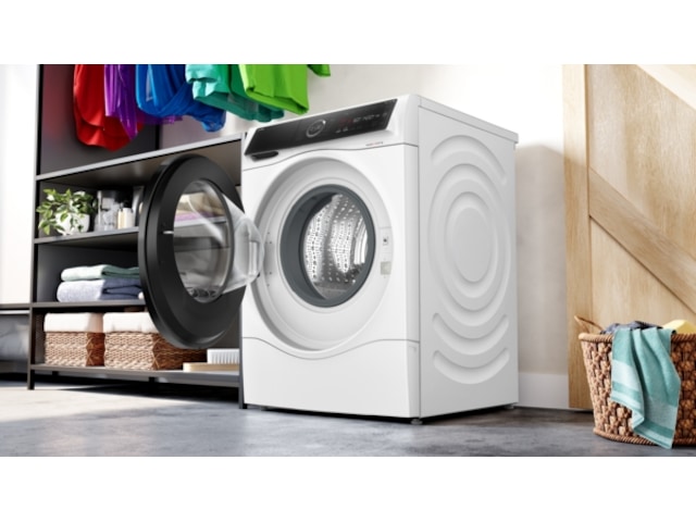 Bosch Serie 8 WNC254A0SN Tvätta/torka (vit) Kombinerad tvättmaskin och torktumlare