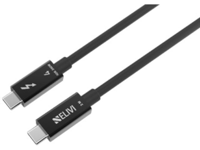 Elivi Thunderbolt 4 kabel 0,5m (svart) USB-kablar