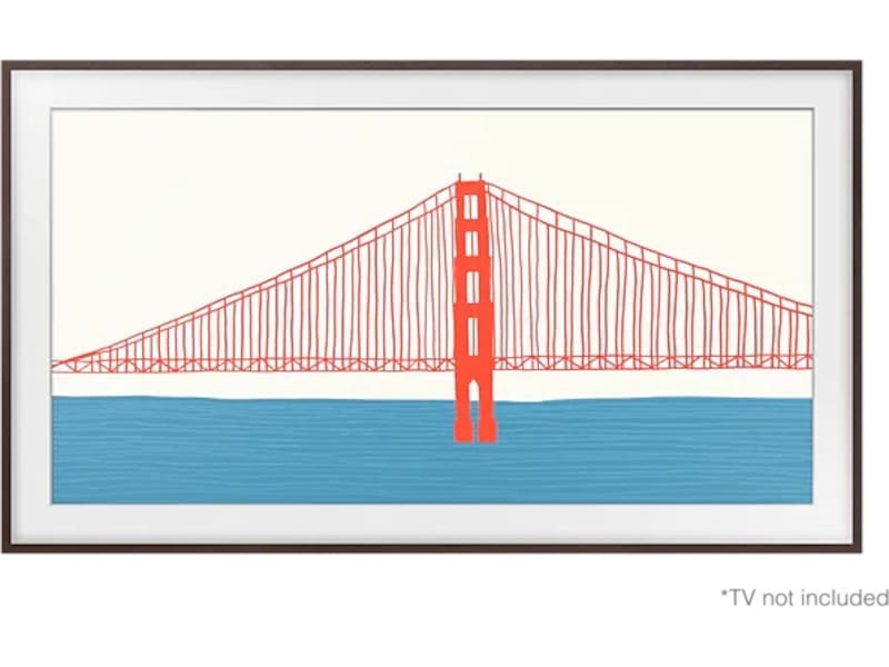 Samsung 75" ram till The Frame (2021-2024, brun) TV-ram & tillbehör