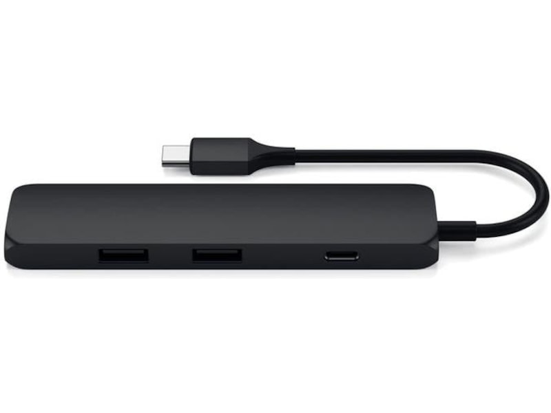 Satechi Slim MultiPort 4K Docking (svart) Dockningsstation och USB-hub