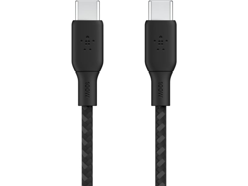 Belkin USB-C till USB-C kabel 2m (svart) USB-kablar