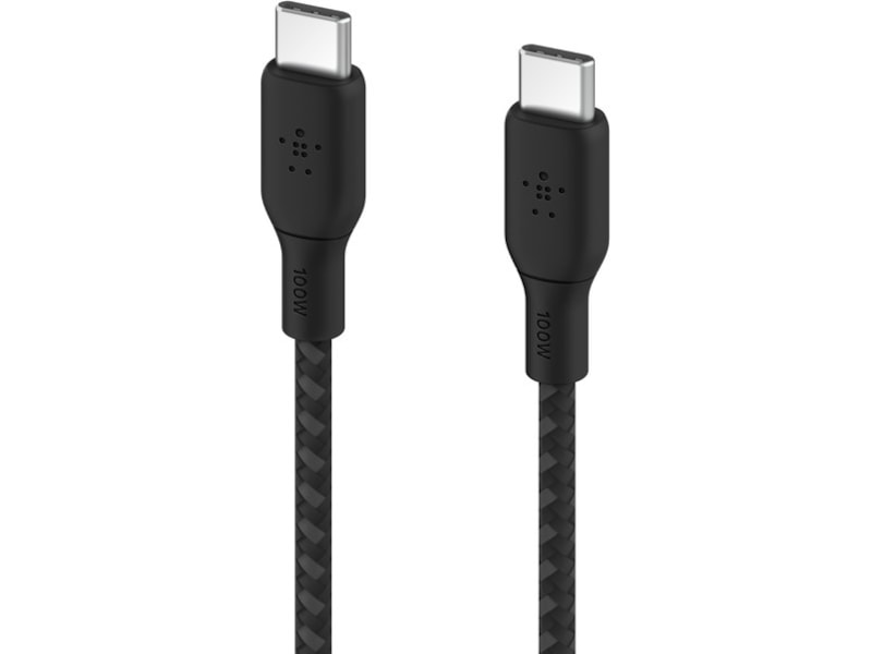 Belkin USB-C till USB-C kabel 2m (svart) USB-kablar