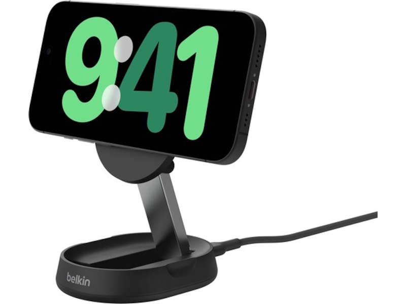Belkin BoostCharge Pro hopfällbart trådlöst laddningsställ (svart) Trådlös laddare