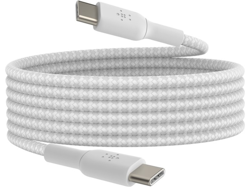Belkin USB-C kabel 2m (vit) USB-kablar