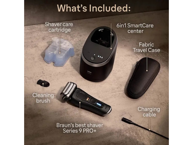 Braun Series 9 PRO+ Rakapparat 9560cc (svart) Rakapparat