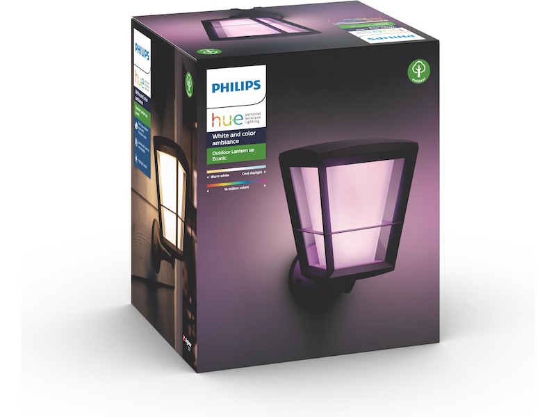 Philips Hue Econic vägglampa för utomhusbruk (svart) Vägglampa