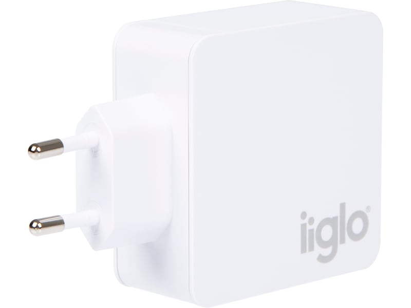 iiglo 48W Väggladdare (vit) Mobilladdare