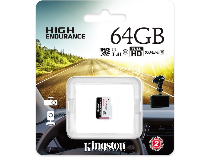 Kingston High Endurance microSDHC 64GB Minneskort