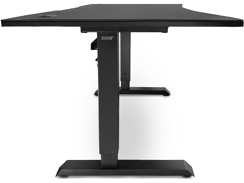 Svive Altair Gaming Desk matt svart med svarta sömmar Gaming desk