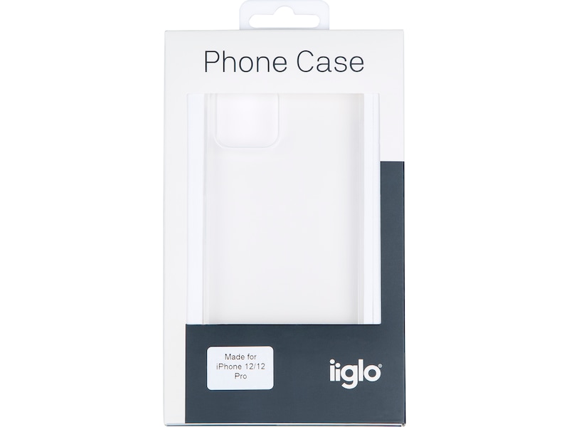 iiglo iPhone 12 / 12 Pro Silikonskal (transparent) Skydd
