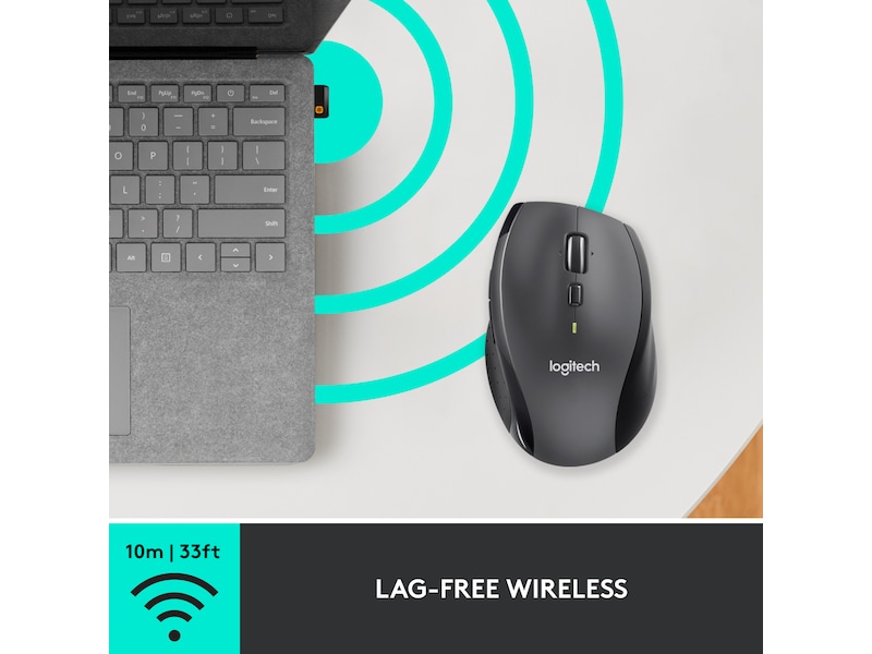 Logitech Marathon M705 trådlös mus Mus