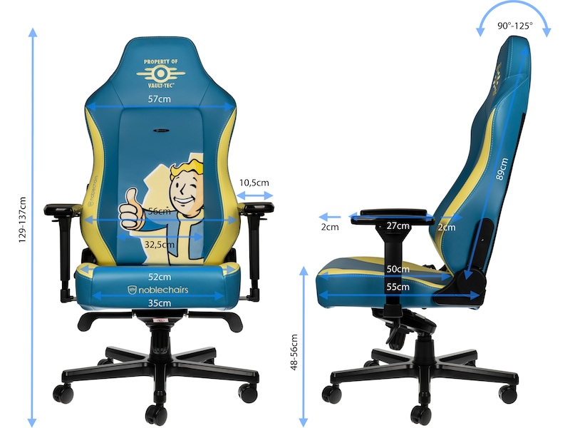 noblechairs HERO Gamingstol Fallout Vault Tec Edition KomplettFöretag.se