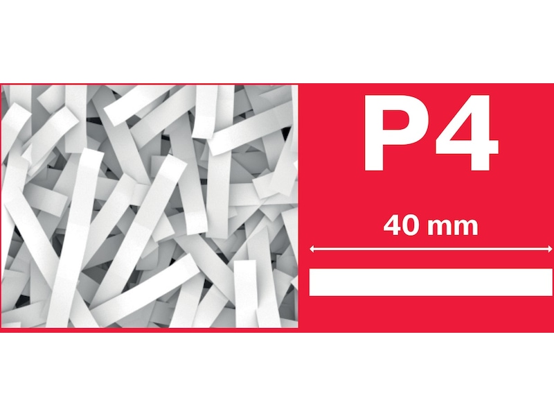 Rexel dokumentförstörare ProMax QS RSX1538 korsskärning P4 Dokumentförstörare
