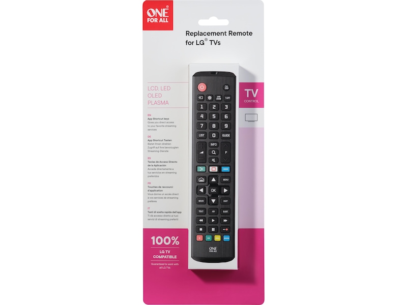 One For All URC 4911 Fj rrkontroll till LG Remotes
