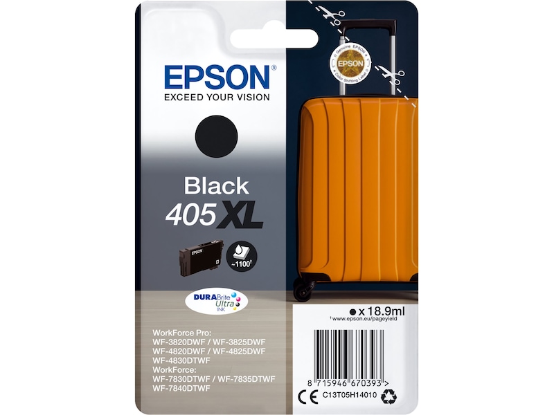 Epson 405XL svart DuraBrite Ultra bläck Bläckpatron