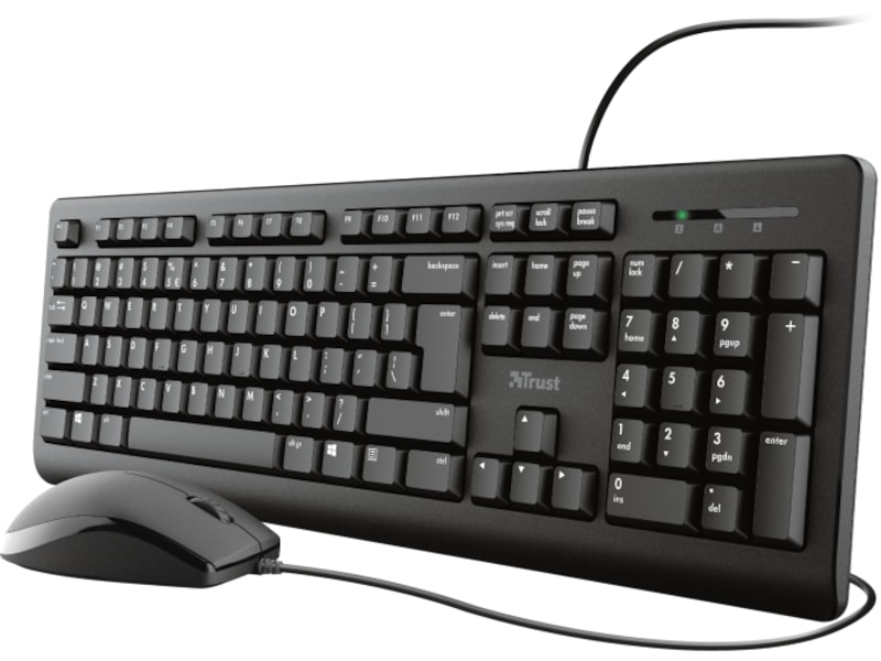 Trust TKM-250 trådbundet tangentbord och mus Mus & tangentbord -combo-paket