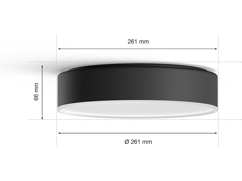 Philips Hue Enrave small taklampa (svart) Taklampa