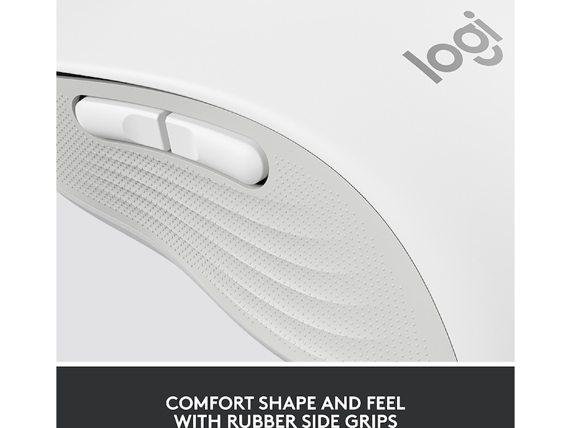 Logitech Signature M650 Large trådlös mus Offwhite Mus
