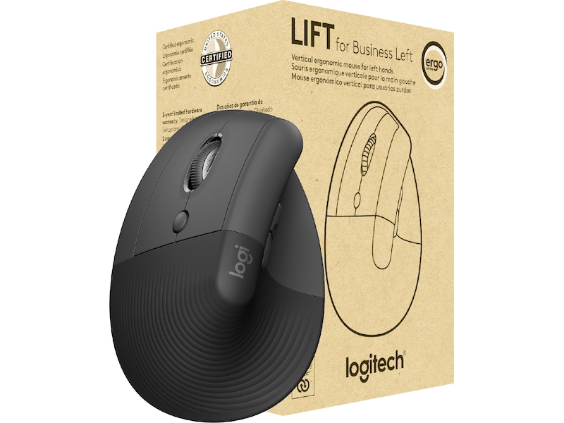 Logitech Lift Vertikal Business Vänster mus (graphite) Mus