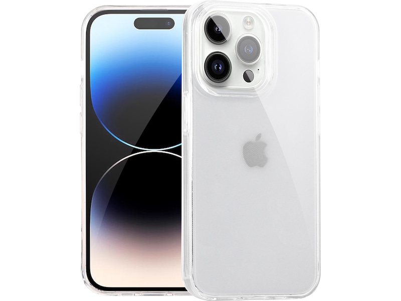 iiglo iPhone 15 Pro / 14 Pro Silikonskal (transparent) Skydd