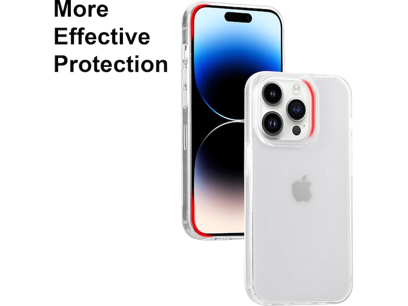 iiglo iPhone 15 Pro / 14 Pro Silikonskal (transparent) Skydd