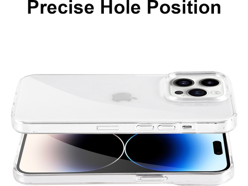 iiglo iPhone 15 Pro / 14 Pro Silikonskal (transparent) Skydd