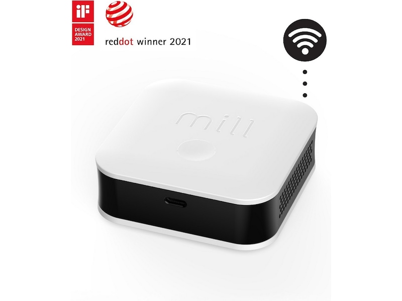 Mill Glass WiFi Gen 3 Panelelement 400W (vit) 2pk + Sense Panelelement